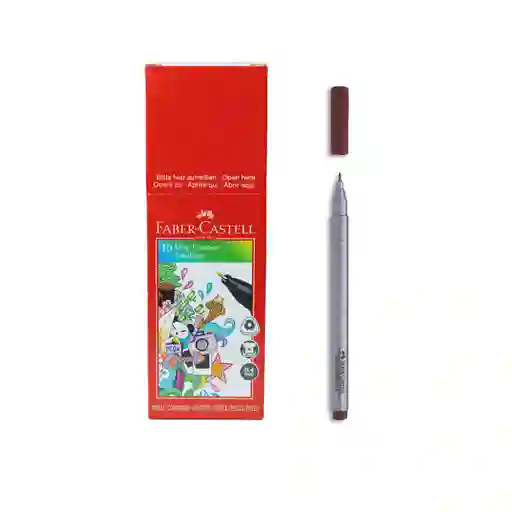 Faber Castell Bolígrafo Micropunta Grip Finepen Café