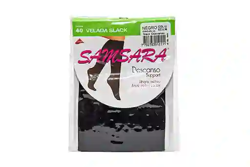 Samsara Medias Veladas Slack Descanso Support Negro