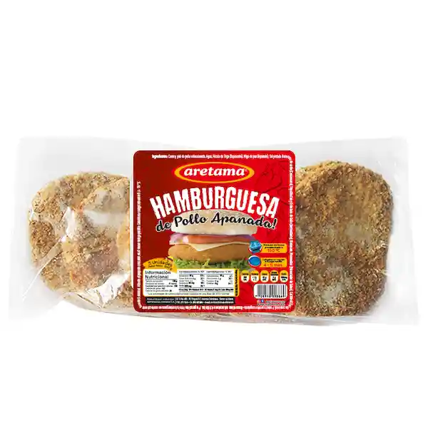 Aretama Carne Para Hamburguesa Apanada