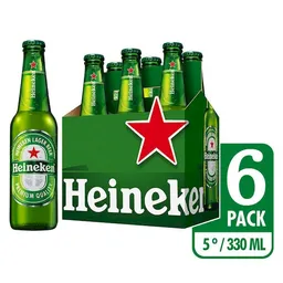 Heineken Cerveza Lager X 6 Unidades