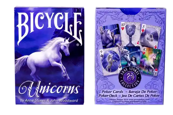 Bicycle Baraja de Poker Unicorn Anne Stokes