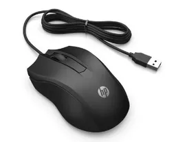 Hp Mouse Óptico 100 Alámbrico Negro