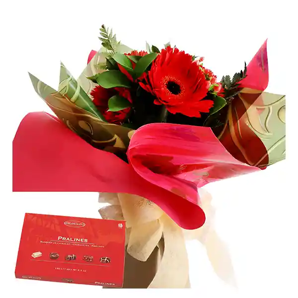 Bouquet de Gerberas Flores Frescas y Chocolates