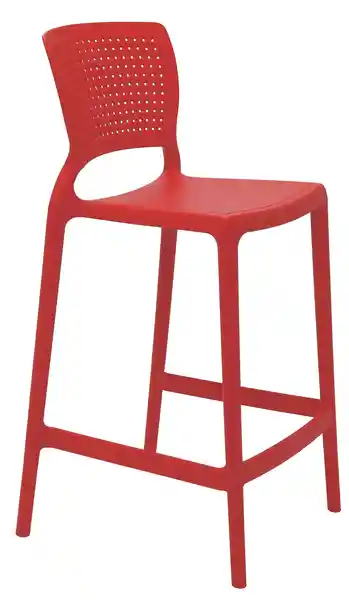 Silla Alta Safira Rojo