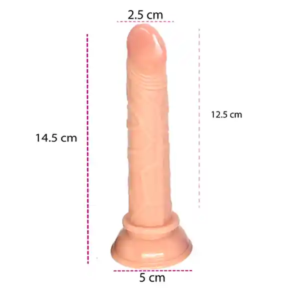 Dildo Pene Realista Pequeño Base Ancha | Anal Y Vaginal