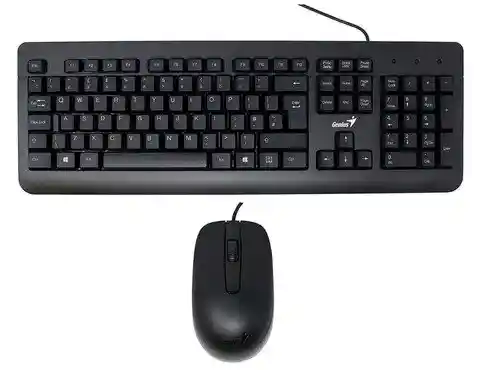 Genius Combo Teclado y Mouse Alámbrico Usb Km-200