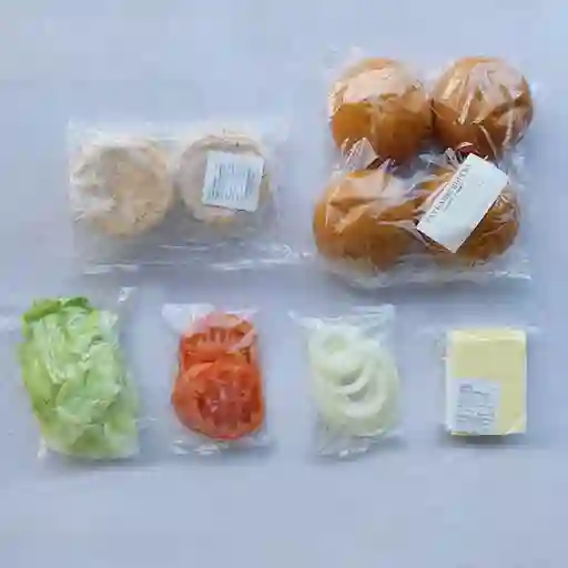 Caja De Hamburguesa Vegetariana