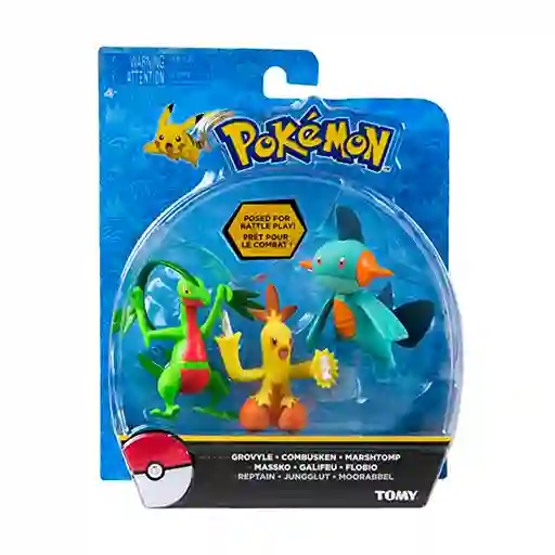 Pokémon Grovyle Combusken Marshtomp Tomy