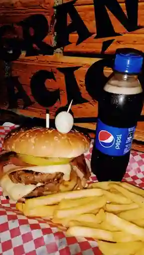 Hamburguesa estación súper