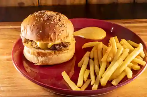 Cheese Burger y Papas