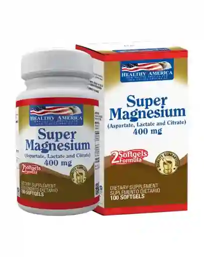 Healty America Super Magnesium 400Mg x 100 Und