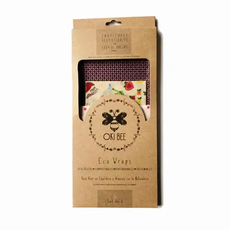 Oki Bee Set de 6 Eco Wraps #61