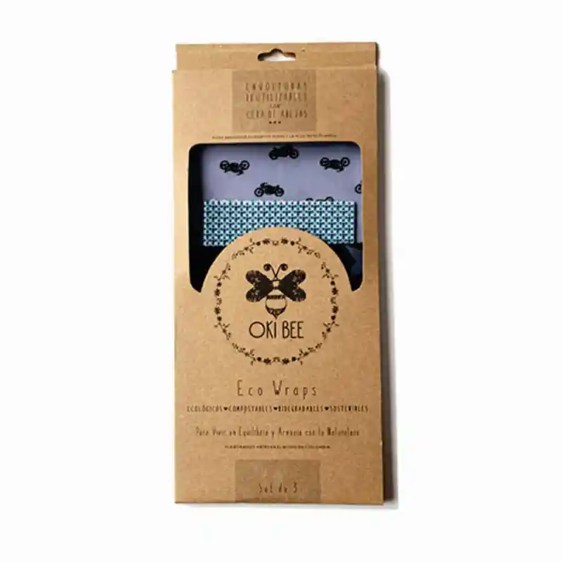 Oki Bee Set de 3 Eco Wraps #39