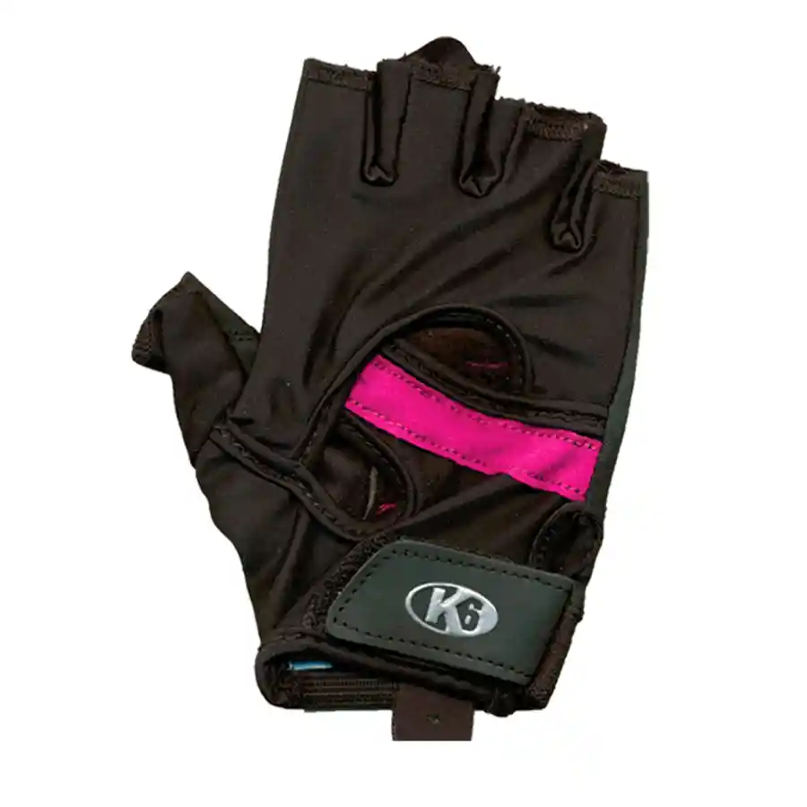 K6 Guantes Para Gimnasio de Cuero Fitness Athenas Rosa Talla S