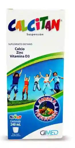 Calcitan Suplementario Dietario Calcio Zinc Vitamina D3