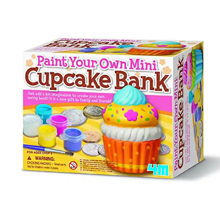 4M Figuras Paint Your Own Mini Cupcake Bank Pinta