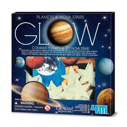 4M Adorno Supernova 20 Pcs With Planets Brilla en la Oscuridad