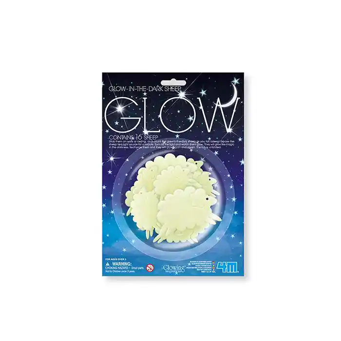 4M Adorno Glow in The Dark Sheep Ovejas Brillan en la Oscuridad