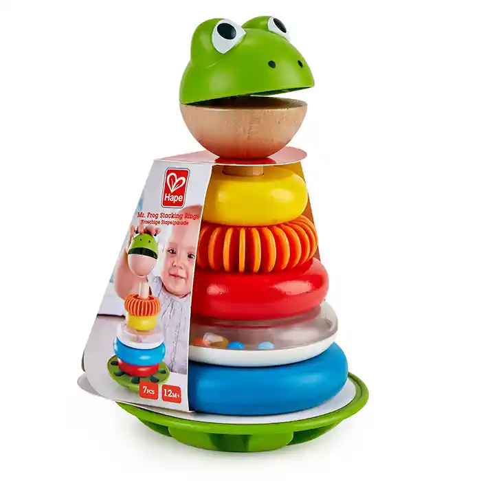 Hape Juguete Mr. Frog Stacking Rings E0457 Rana de Encajar