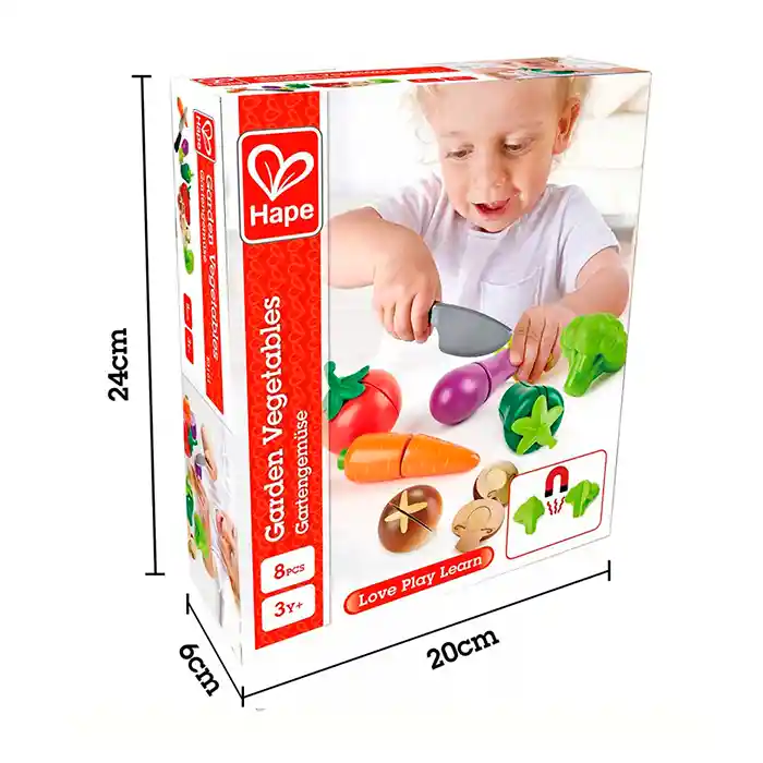 Hape Juguete Cocina Garden Vegetables Hape E3161 Vegetales