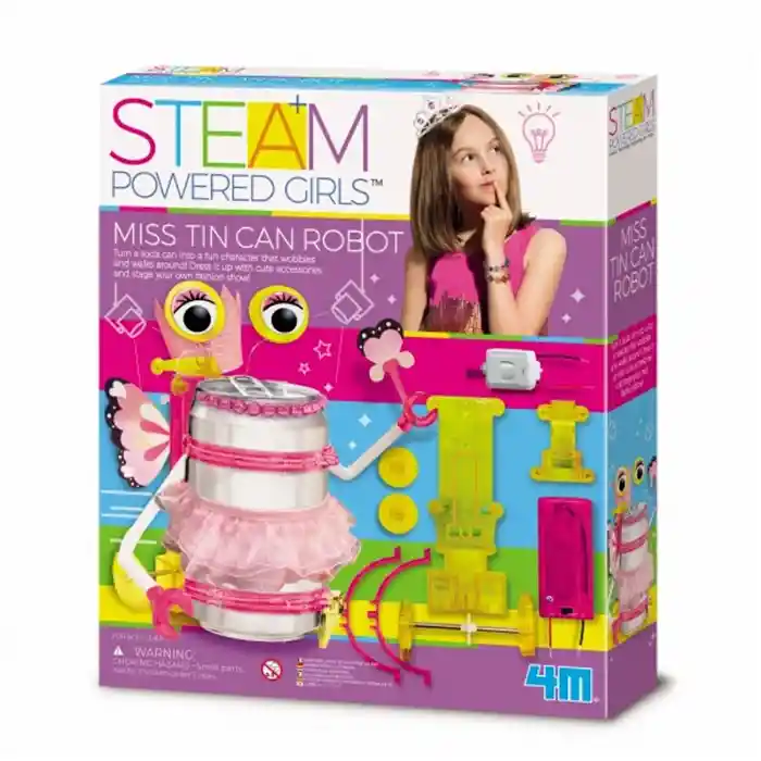 4M Juguete Girl Tin Can Girl Steam Ciencia y Experimentos