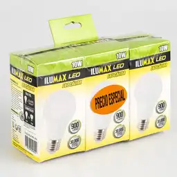 Ilumax Set Bombillo Bulbo Led 10W Luz Cálida 30000H