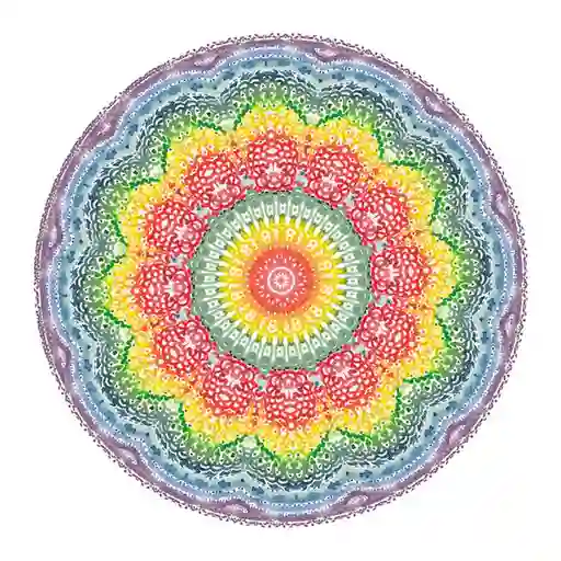Cuadro Decorativo Mandala Iris. Dimensiones: 100 x 100  cm. Sku 177927
