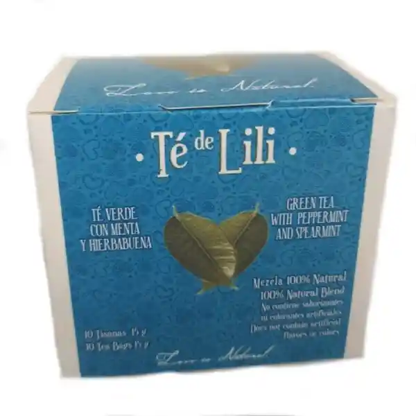 Te De Lili Té Verde con Menta y Hierbabuena