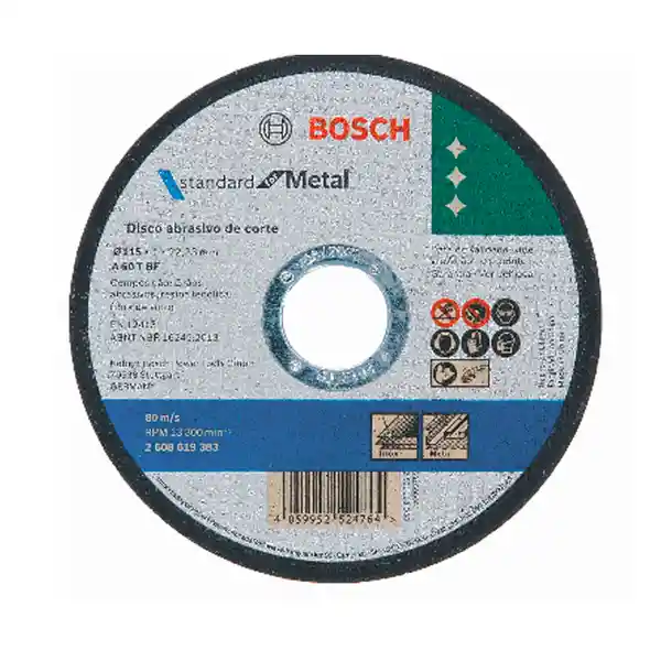 Bosch Disco de Corte Estándar para Metal