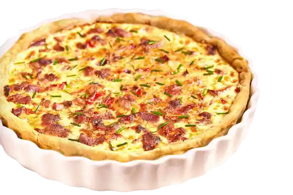 Quiche De Tocineta Jamón Para 6 Porciones