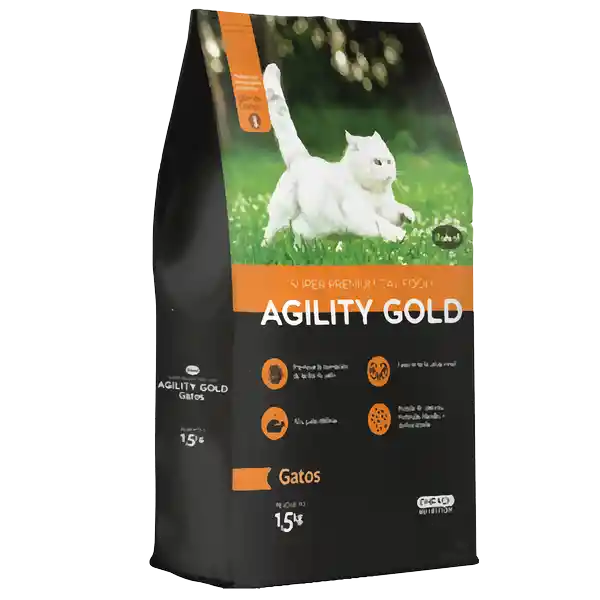 1 Kg. - Agility Gold Comida Seca Concentrado Para Gatos