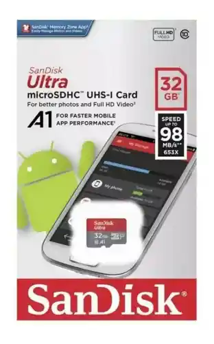 Sandisk Memoria Micro sd 32Gb a1