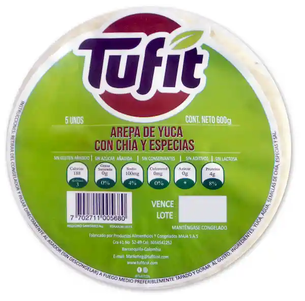 Tufít Arepa De Yuca