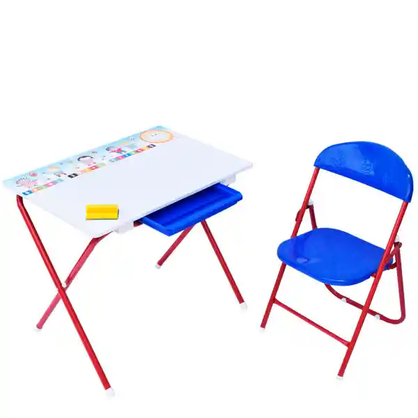 Cangurus Escritorio Mesa + Silla Plegable Para Niños