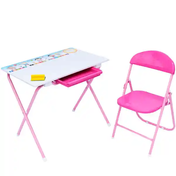 Cangurus Escritorio Mesa + Silla Plegable Para Niña