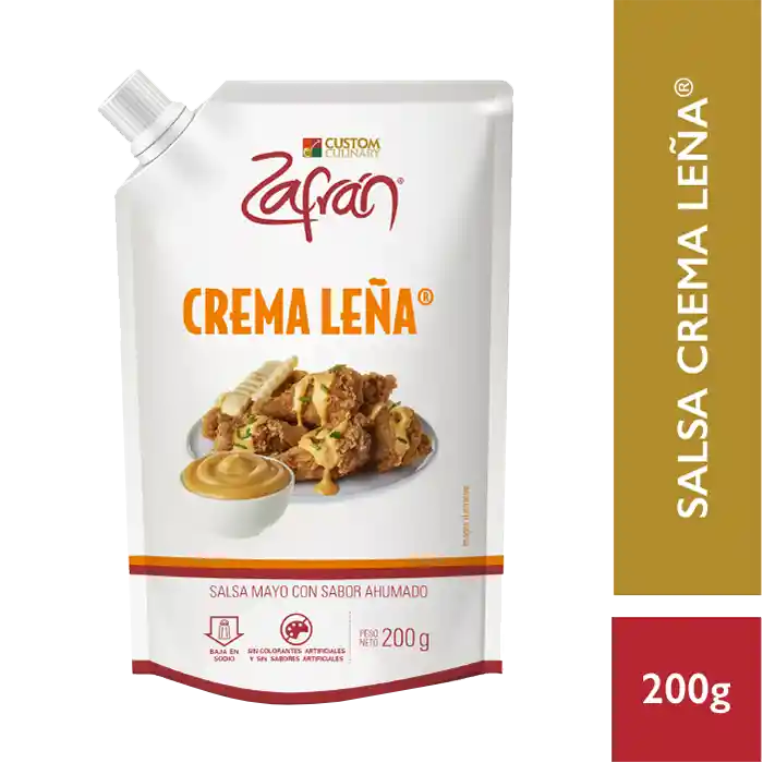 Zafrán Salsa Mayo Crema Leña Sabor Ahumado