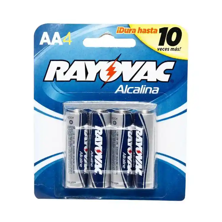 Pila Alcalina Aa-4 Rayovac 1 Und