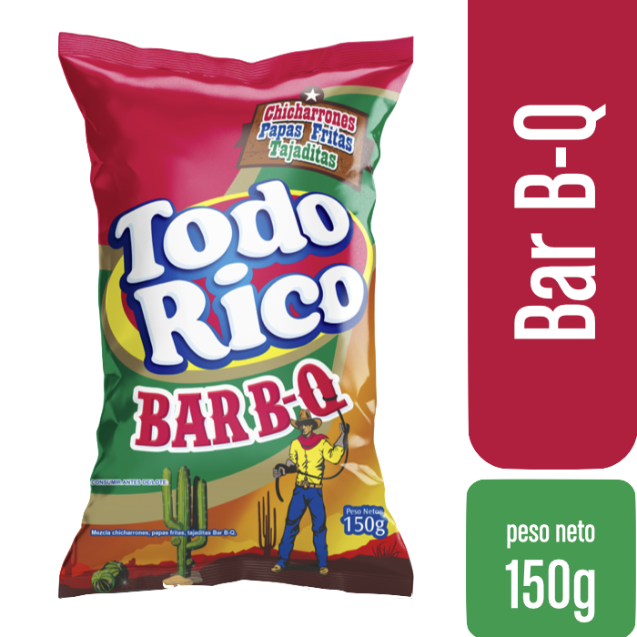 Todo Rico Snack Pasabocas Mixto Sabor a BBQ 150 g