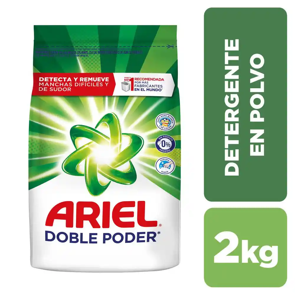 Ariel Detergente en Polvo Doble Poder