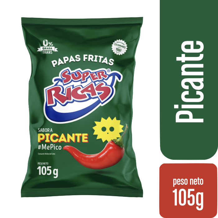 Super Ricas Papa Fritas Sabor Picante 105 g