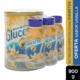 Oferta Glucerna Vainilla 900 G lleva 3 Liquido Sin Costo