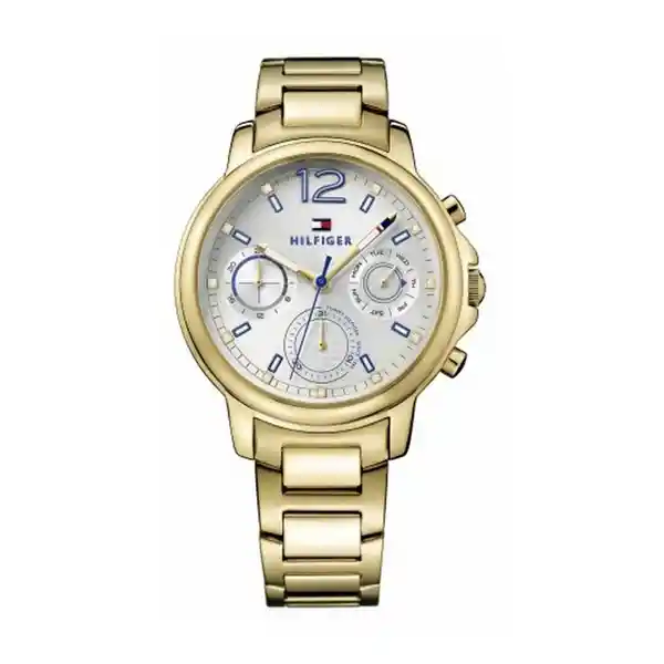 Tommy Hilfiger Reloj Para Mujer de Acero Chapado en Oro