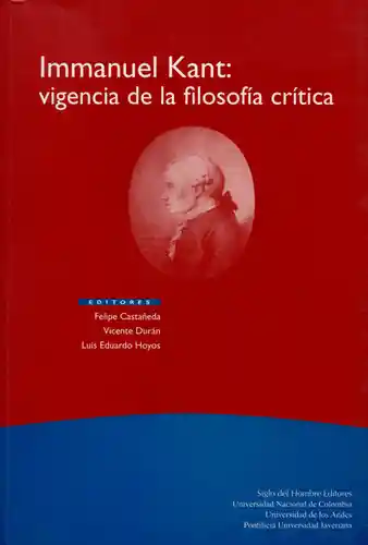 Immanuel Kant Vigencia de la Filosofía Crítica