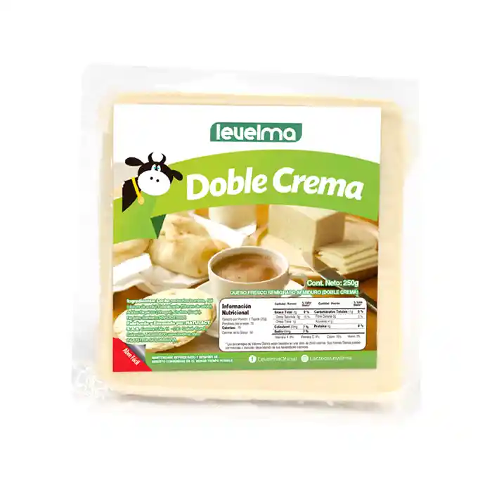 Queso Doble Crema Fresco Semigraso y Semiduro Tajado