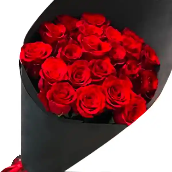 Yourgift Bouquet 24 Rosas Red In Black