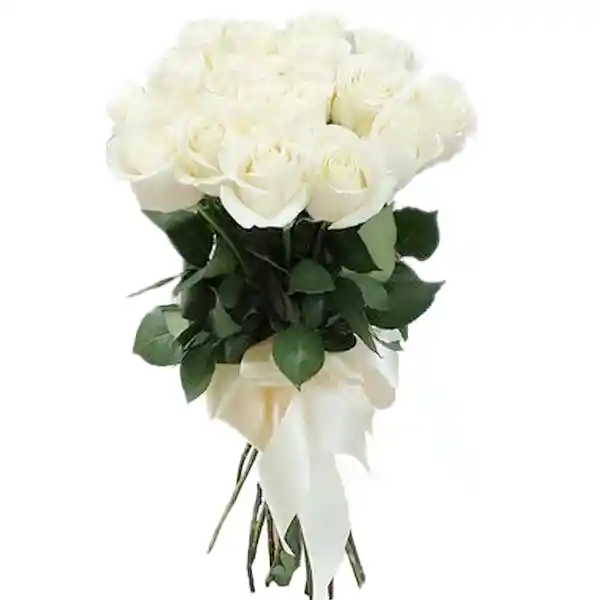 Yourgift Bouquet 24 Rosas White