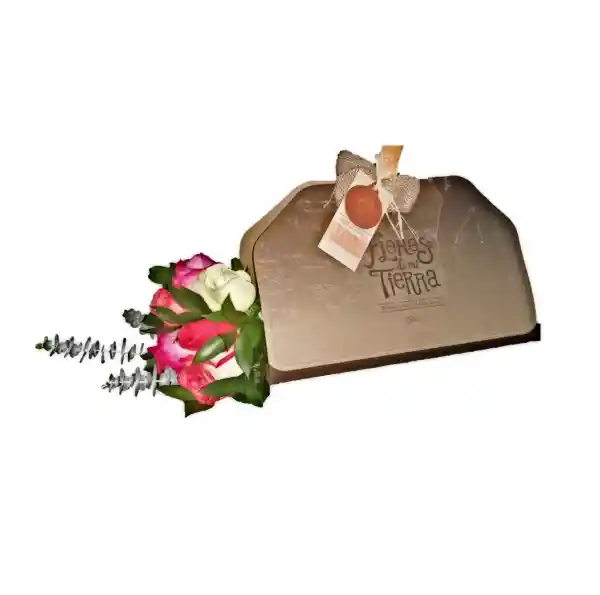 Caja Maletín Con 20 Rosas