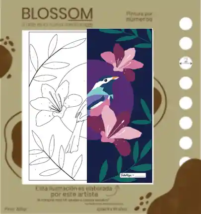 Soy Blososm Kit de Arte Tintas Rojas Cantar Arrendejo