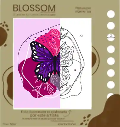 Soy Blososm Kit de Arte Sandia Mariposa