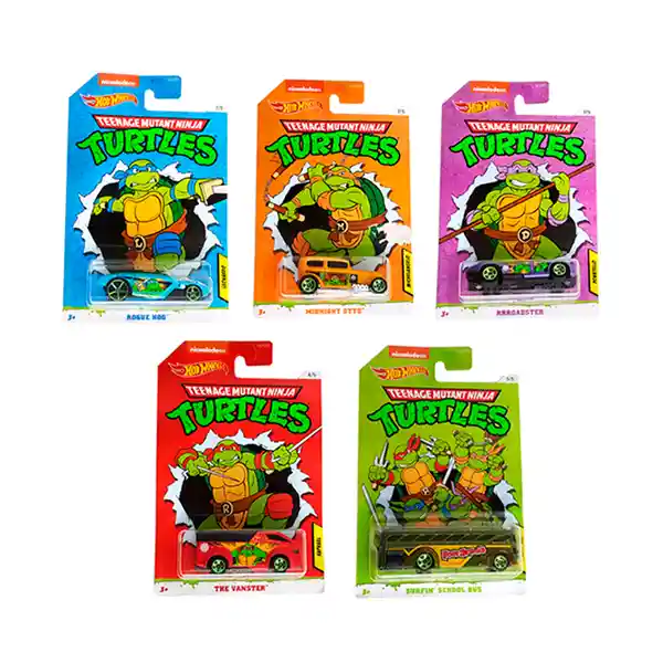 Hot Wheels Turtles Juguete A Escala Teenage Mutant Ninja